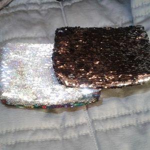 2 in a Bundle Sequins Cosmetic Bags